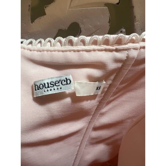 House of CB Stefania Soft Peach Corset Maxi Dress Size XS Extra Small - Picture 7 of 10